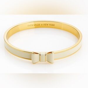 Kate Spade Take a Bow Cream Bangle Bracelet